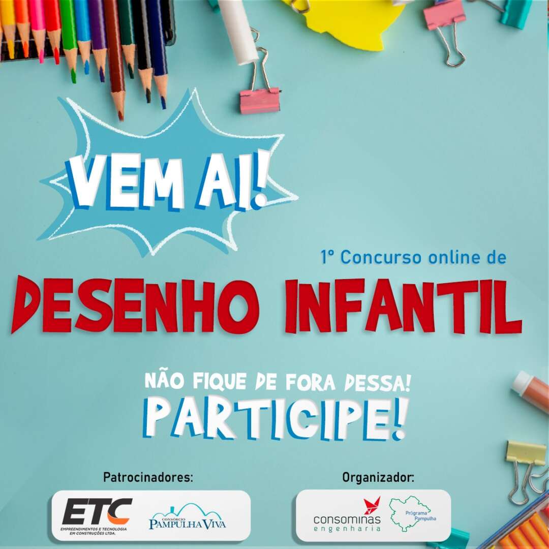 Programa Pampulha promove 1º Concurso Online de Desenho Infantil -  Consominas Engenharia